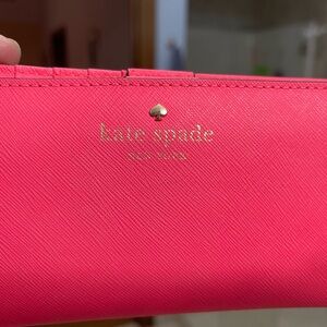 Kate Spade Pink Saffiano Leather Wallet